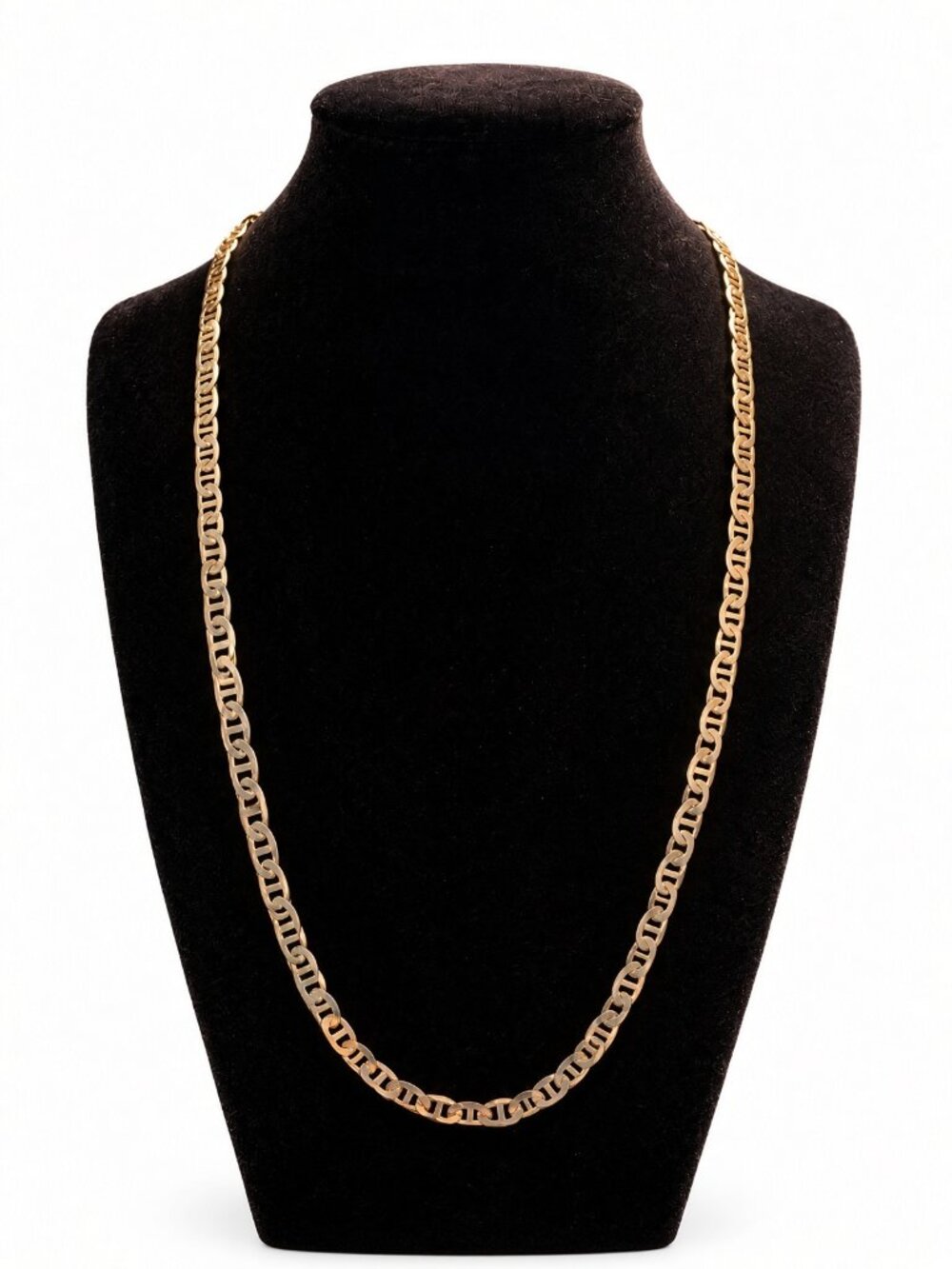 14k Gold Plated Mariner Chain 5mm 24 Inch 18g